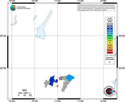 Mappa EMS - territori comuni