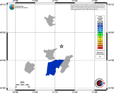 Mappa EMS - territori comuni