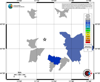 Mappa MCS - territori comuni