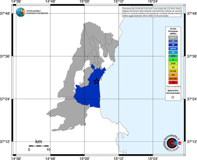 Mappa EMS - territori comuni