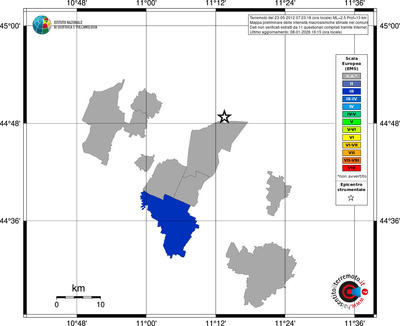 Mappa EMS - territori comuni