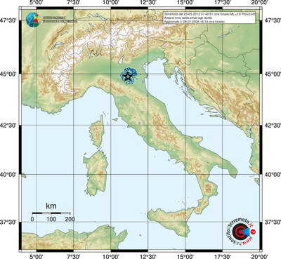 Area di invio delle email agli iscritti