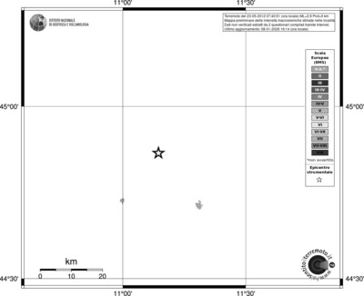 Mappa EMS - territori località