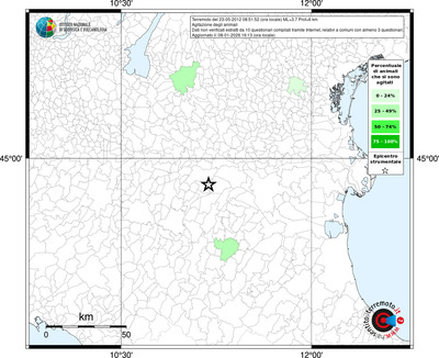 Mappa territorio comunale con almeno 3 questionari