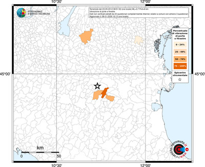 Mappa territorio comunale con almeno 3 questionari
