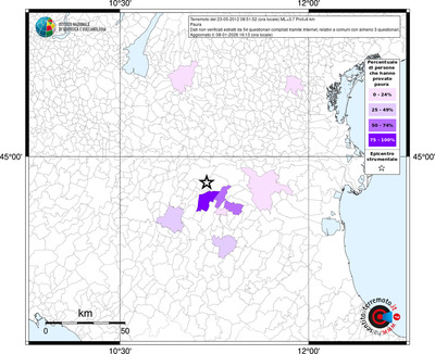 Mappa territorio comunale con almeno 3 questionari