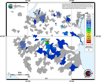 Mappa EMS - territori comuni
