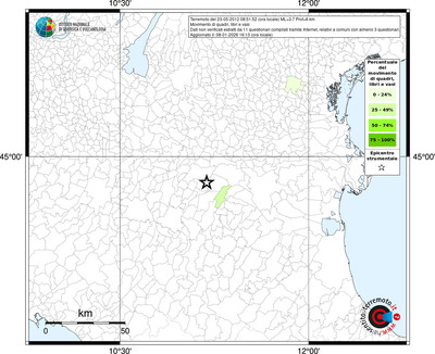 Mappa territorio comunale con almeno 3 questionari