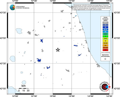 Mappa EMS - territori località