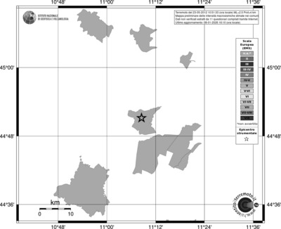 Mappa EMS - territori comuni