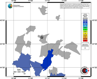Mappa MCS - territori comuni
