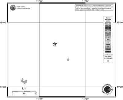 Mappa EMS - territori località