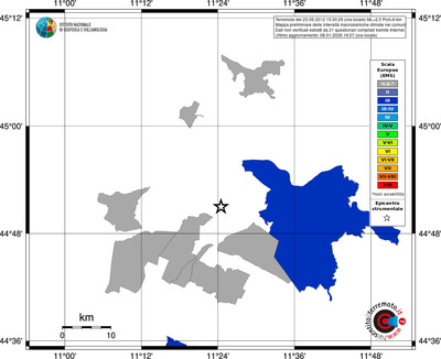 Mappa EMS - territori comuni