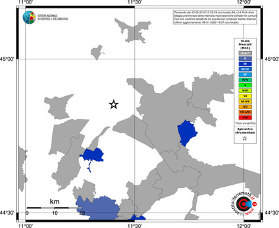Mappa MCS - territori comuni