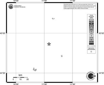 Mappa EMS - territori località