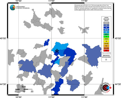 Mappa MCS - territori comuni