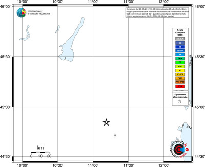 Mappa EMS - territori località