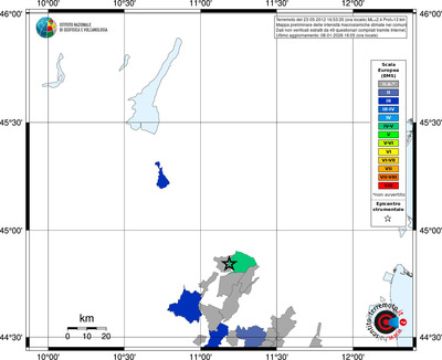 Mappa EMS - territori comuni