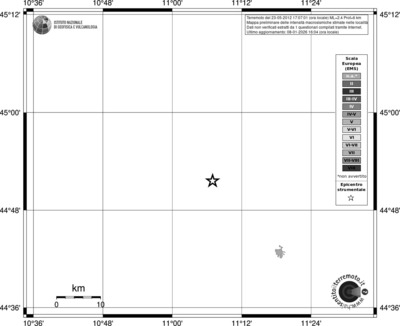 Mappa EMS - territori località