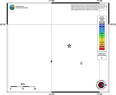 Mappa EMS - territori località