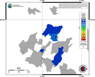 Mappa MCS - territori comuni