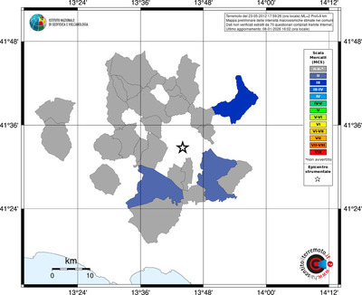 Mappa MCS - territori comuni