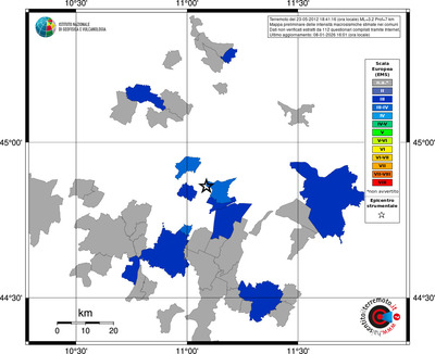 Mappa EMS - territori comuni