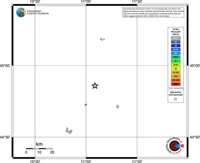 Mappa MCS - territori località
