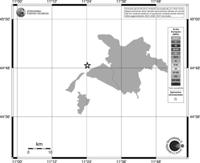 Mappa EMS - territori comuni