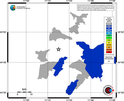 Mappa EMS - territori comuni
