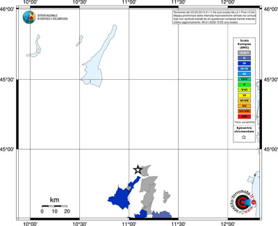 Mappa EMS - territori comuni