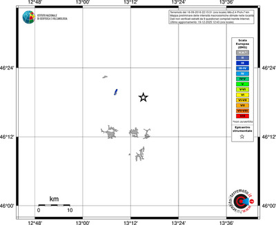 Mappa EMS - territori località