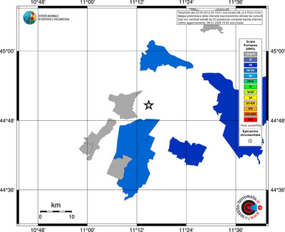 Mappa EMS - territori comuni