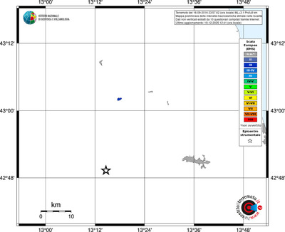 Mappa EMS - territori località