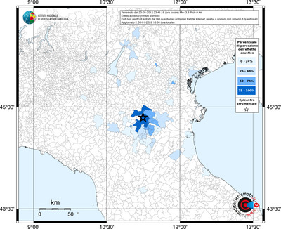 Mappa territorio comunale con almeno 3 questionari
