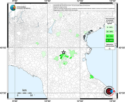 Mappa territorio comunale con almeno 3 questionari