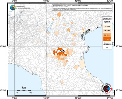 Mappa territorio comunale con almeno 3 questionari