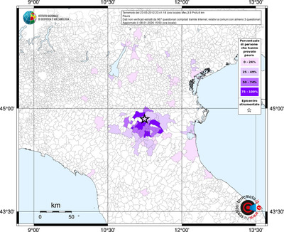 Mappa territorio comunale con almeno 3 questionari