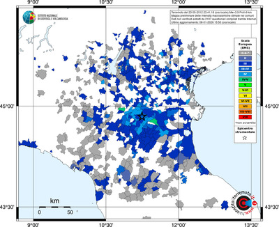 Mappa EMS - territori comuni