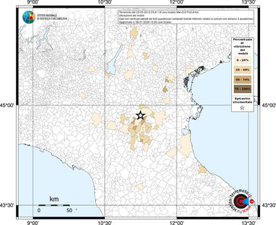 Mappa territorio comunale con almeno 3 questionari