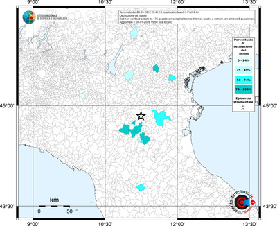 Mappa territorio comunale con almeno 3 questionari