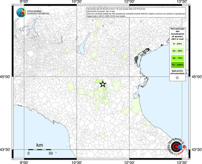 Mappa territorio comunale con almeno 3 questionari