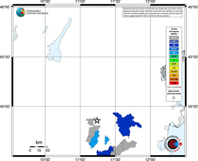 Mappa EMS - territori comuni