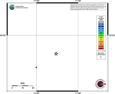 Mappa EMS - territori località
