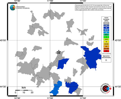 Mappa EMS - territori comuni