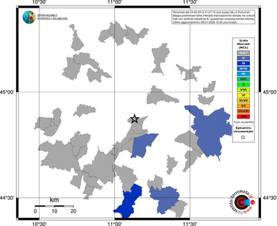 Mappa MCS - territori comuni