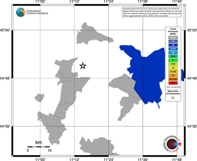 Mappa EMS - territori comuni