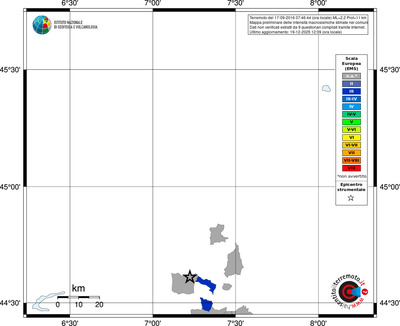 Mappa EMS - territori comuni