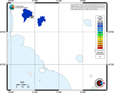 Mappa EMS - territori comuni