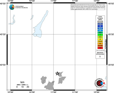 Mappa EMS - territori comuni